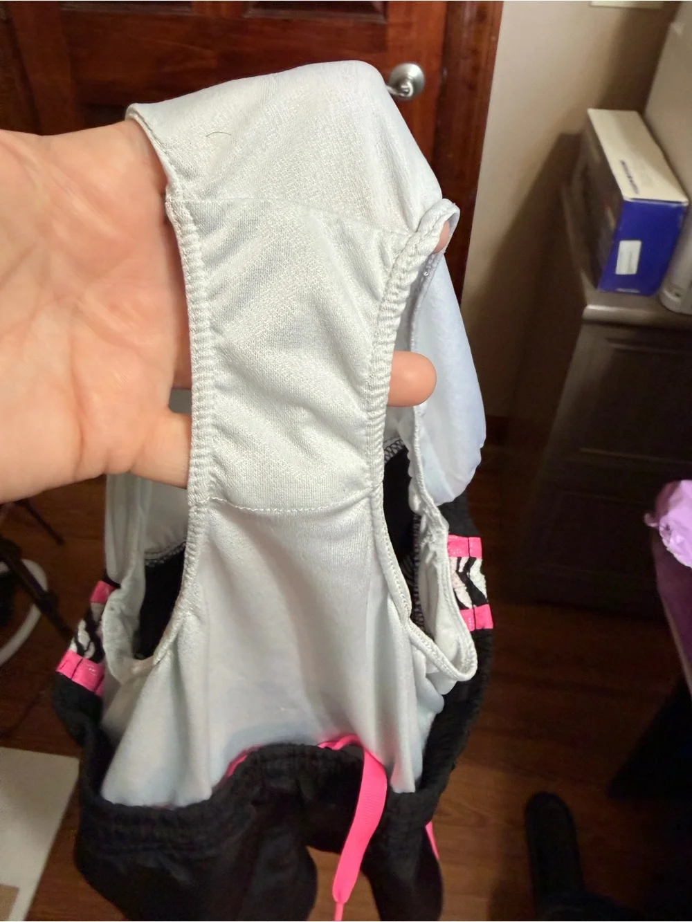 Justice Black Shorts with Pink Trim and Zebra Accent
